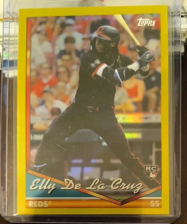 ELLY DE LA CRUZ 2024 Topps Archives #300 Yellow Foil Parallel - Cincinnati Reds