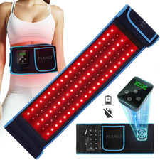 Red Light Therapy Belt, Wireless Rechargeable Controller with Timer 660Nm 850Nm