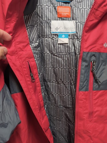 Giacca Uomo Rosso E Grigio COLUMBIA Termica Coil Isolante XL Buone Condizioni - Foto 4 di 11