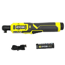 Ryobi 3/8" Cordless Ratchet Kit 2Ah Battery USB Charger FVRC51K