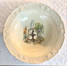 Antique Homer Laughlin Ravenna Fountain Bowl EUC 5” NO FLAWS RARE PATTERN