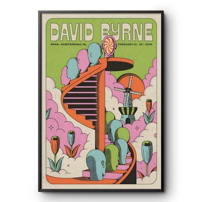 David Byrne AFAS Amsterdam Netherlands Feb 15-16 2026 Poster