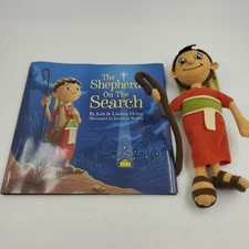 2016 DAYSPRING THE SHEPHERD ON THE SEARCH BOOK AND PLUSH SHEPHERD  CHRISTMAS