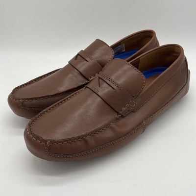 Clarks Markman Way Loafer in Dark Tan Leather (63881) Men's Size
