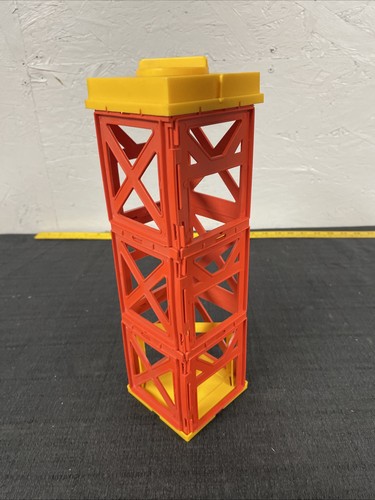 1978 Matchbox Super Garage Complete Red Yellow Elevator Works - Picture 7 of 15