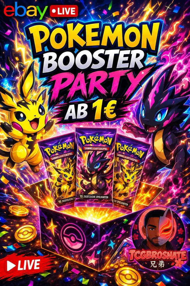 Pokemon Booster Party AB 1€ Rip & Ship