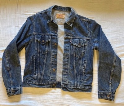 Levi s Vintage Denim Trucker Jean Jacket 71506-0217 Size 44L Type 3 - 80s NICE