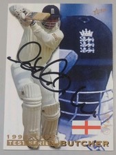 Mark Butcher England 1998-99 Select Cricket Signed Autograph Card
