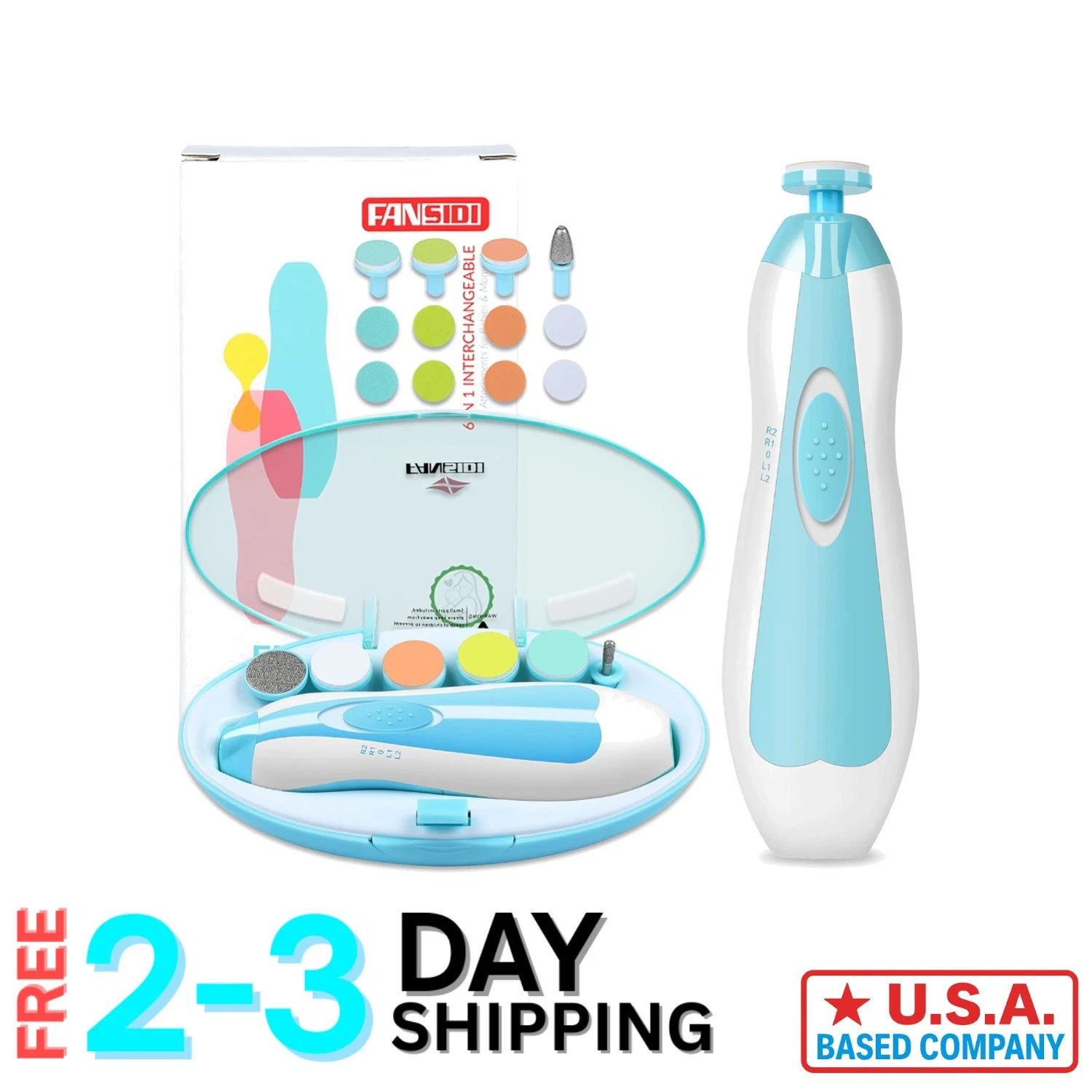 Gentle Electric Nail Grooming Kit for Infants - Battery-Powered with Quiet Use
Opens in a new window