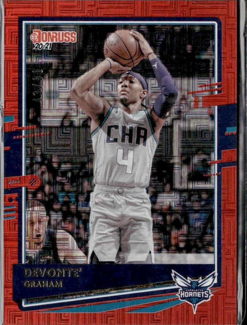 2020-21 Donruss Devonte' Graham #19 Red Choice Parallel /99 Hornets