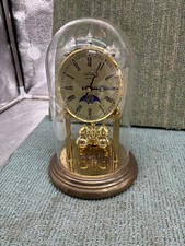 VINTAGE SUNBEAM QUARTZ MOON PHASE ANNIVERSARY CLOCK FROM W. GERMANY 9"