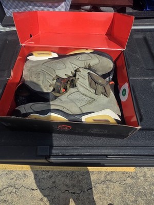 Nike Air Jordan 6 Retro Travis Scott Olive Green CN1084-200 Men's Size 12 W/ Box