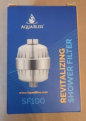 AquaBliss High Output Revitalizing Shower Filter SF100 Chrome Improves Skin New