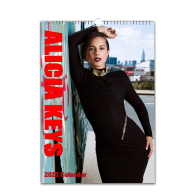 Sexy ALICIA KEYS Full Photo calendar 2026/27  personalised Choose Start
