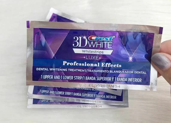 Crest 3D White Whitestrips Teeth Whitening Strip 5 Pouch 10 strips Professional - image 2 of 4