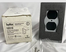 TayMac Safety Outlet Enclosure 10510 Industrial Grade Duplex Deep Cover Wet Loca