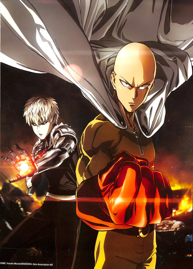 One Punch Man Poster Saitama x Genos Just Toys 12w x16h