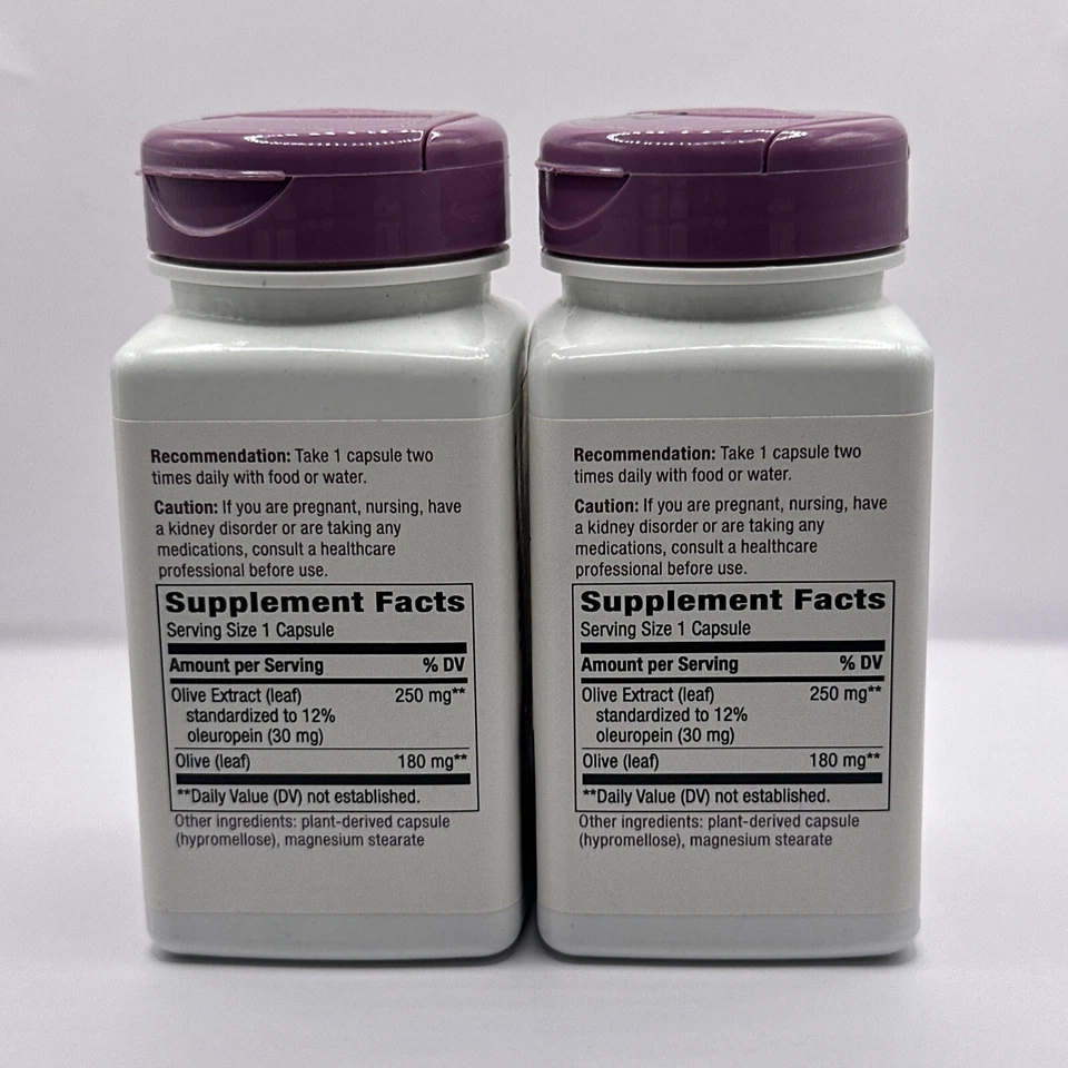 2 Nature's Way, Extracto Premium, Hoja de Olivo, 250 mg, 120 Cápsulas Veganas EXP:2026 Foto 2 de 4