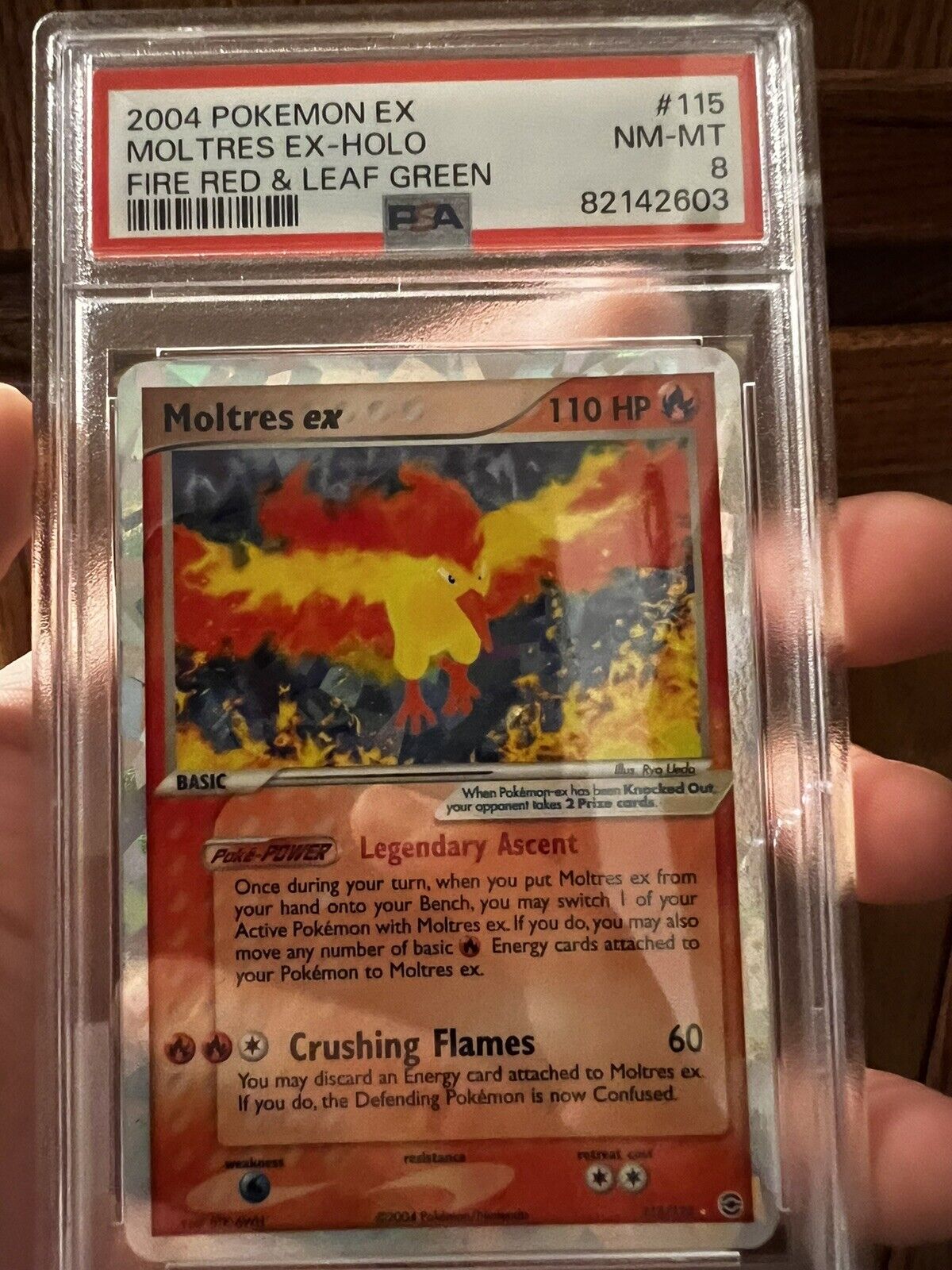 Pokemon Moltres Ex 115/112 Holo Secret Rare Fire Red Leaf Green PSA 10 GEM  MINT