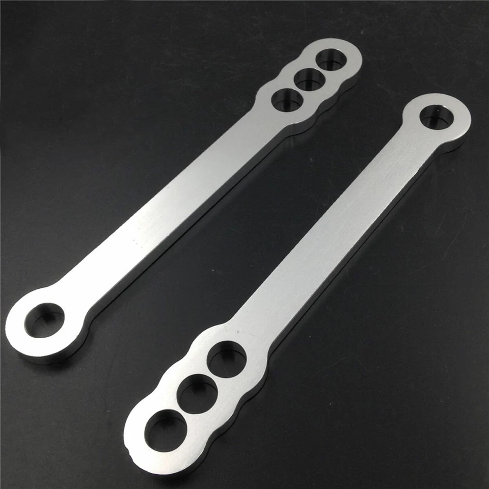 For 1999-2012 2010 2011 Suzuki Hayabusa GSX1300R Motorcycle Lowering Link Silver - Image 2 of 4