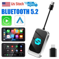 2-in-1 Mini Wireless CarPlay Adapter for Apple Plug & Play Low Latency Converts