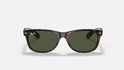 Ray-Ban New Wayfarer Polished Tortoise/G-15 Green 58 mm Sunglasses