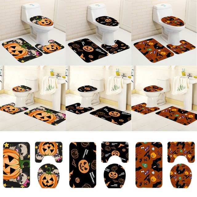 Blood Footprints Mat Soft Bathroom Carpets Halloween Style Rug Decoration For Sale Online Ebay