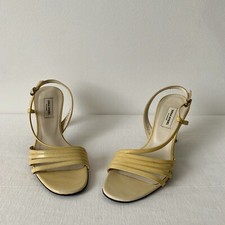 SONIA RYKIEL  strappy yellow heels  patent leather sandals  EU 35