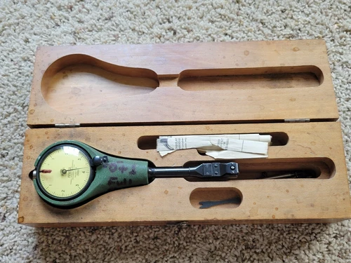 Federal 1201P-1-R2 C1K Bore Hole Gage 0.75" - 1.25" (3/4" - 1-1/4") w/ Wood Case