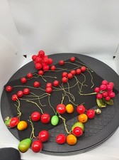 Vintage Fruit Berries Pears Crafting Lot Bundles Clusters Single Picks