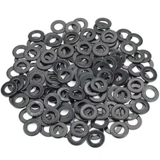 Sutemribor Black Zinc Plated Alloy Flat Washer 100 PCS M6