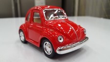 1967 Volkswagen Classical Beetle Kinsfun Red Toy Model Diecast Car Open Doors