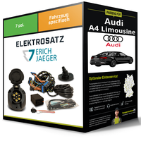 Elektrosatz 7-Pol Spezifisch für Audi A4 Limousine 05.2015-Jetzt NEU Inkl. EBA