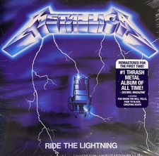 New Sealed- Metallica / Ride The Lightning (CD, Re-Mastered, 2016)
