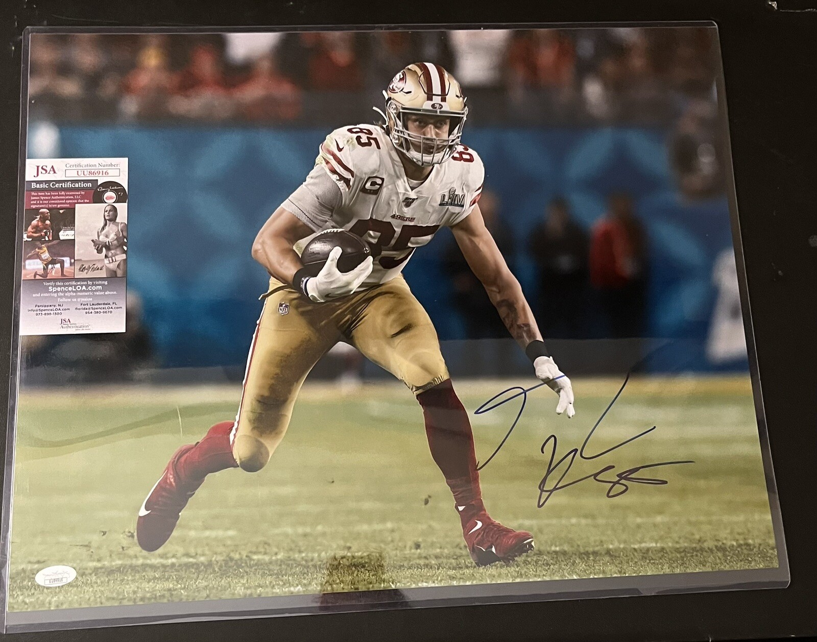 George Kittle Autographed Signed San Francisco 49ers 16x20 Photo 