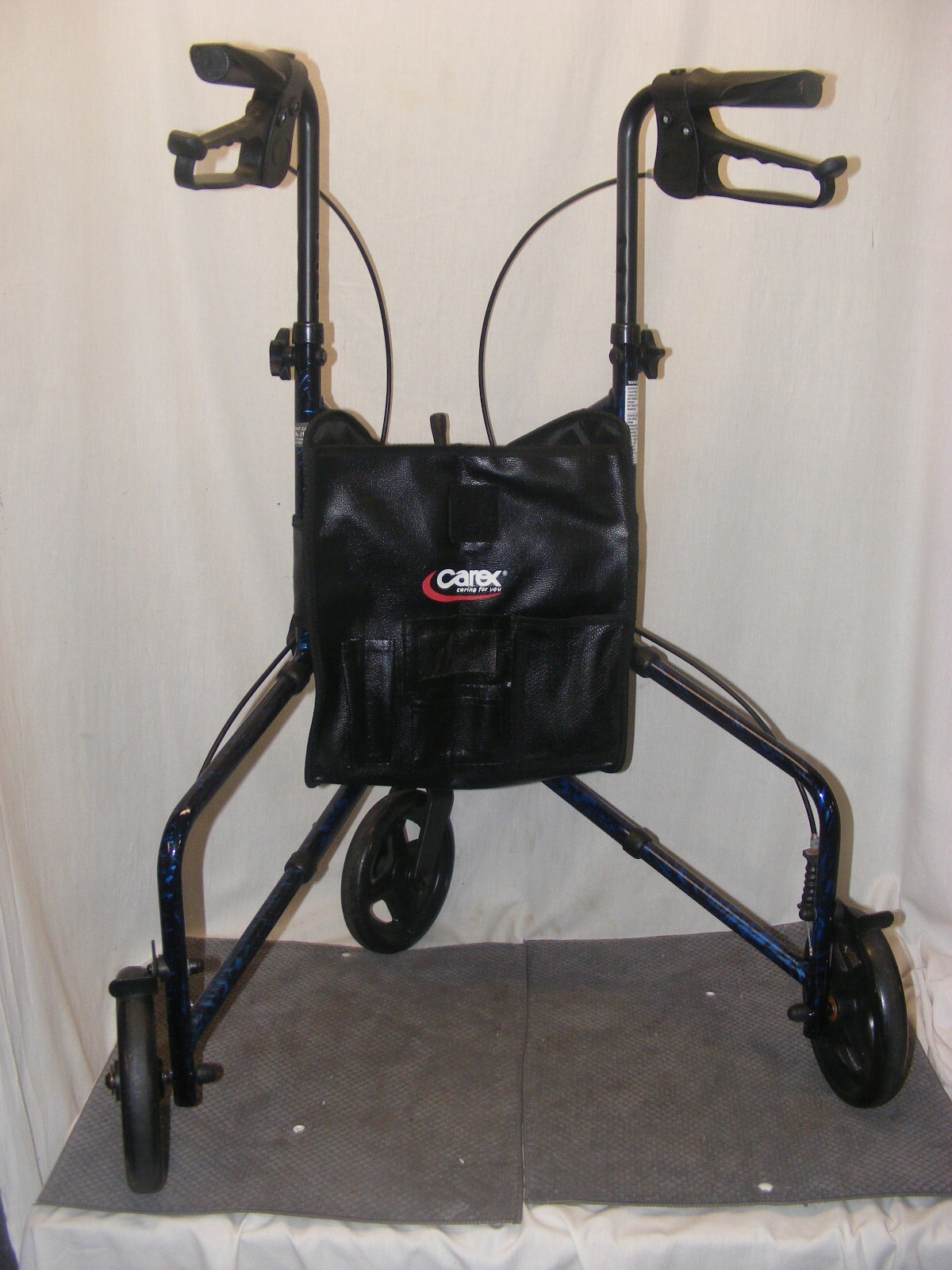 CAREX 3WHEEL ADJUSTABLE/FOLDABLE TRIWALKER FOR SENIORS W/BASKET*BLUE*FREE SHIP 699107760285 eBay