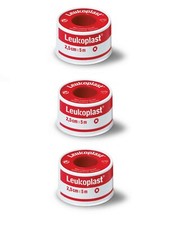 Leukoplast Classic Verband Fixation Tape - hochklebendes medizinisches Klebeband - 3er Pack