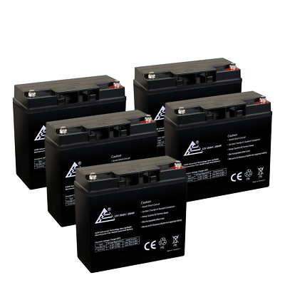 ExpertBattery - 5 packs of 6_DZM-20 Replacement SLA AGM Rechargeable Batteries