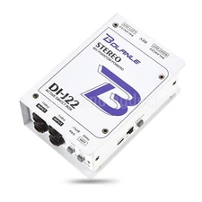 GAZ-J22 Professional Dual Channel Stereo 48V Phantom Power Supply Audio DI Box