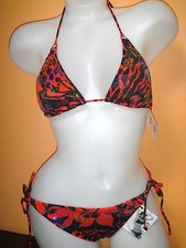 NWT VICTORIA'S SECRET ANIMAL CRYSTAL JEWELED STRING BIKINI M  SFS