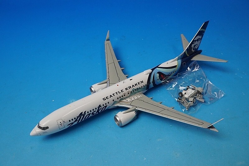 1:200 B737 MAX 9 Alaska SEATTLE KRAKEN N915AK G2ASA1219 Gemini