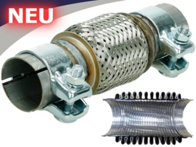 FLEXROHR FLEXIBLES FLEXSTÜCK AUSPUFFROHR FÜR AUDI A4 B5 8D B6 B7 8E A6 C5 C6 4F
