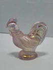 Fenton Carnival Glass Iridescent Rooster 5" Figurine Art Glass Hand Made USA