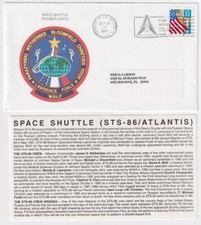 Space Shuttle Atlantis STS-86 LAUNCH Space Cover C7724