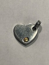 Heart Shaped Steel Pendant 10-17/6 