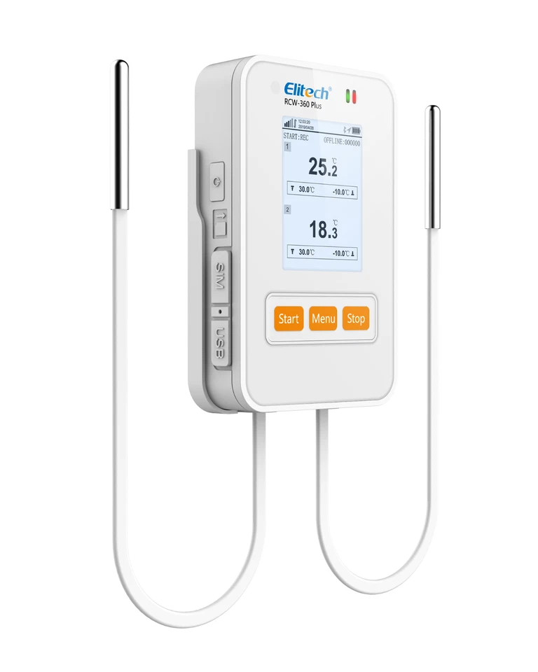 Elitech RCW-360 Plus 4G Temperature Humidity Data Logger APP Cloud Data Storage - Image 3 of 4