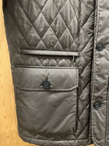 Tasso Elba NWOT Dark Brown Classic Quilted/Corduroy Light Weight Barn Jacket XL - Picture 6 of 11