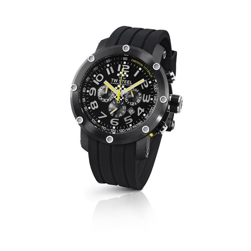 TW Steel Emerson Fittipaldi Chronograph Men's Rubber Watch - TW609 ($875 MSRP) - Picture 11 of 13