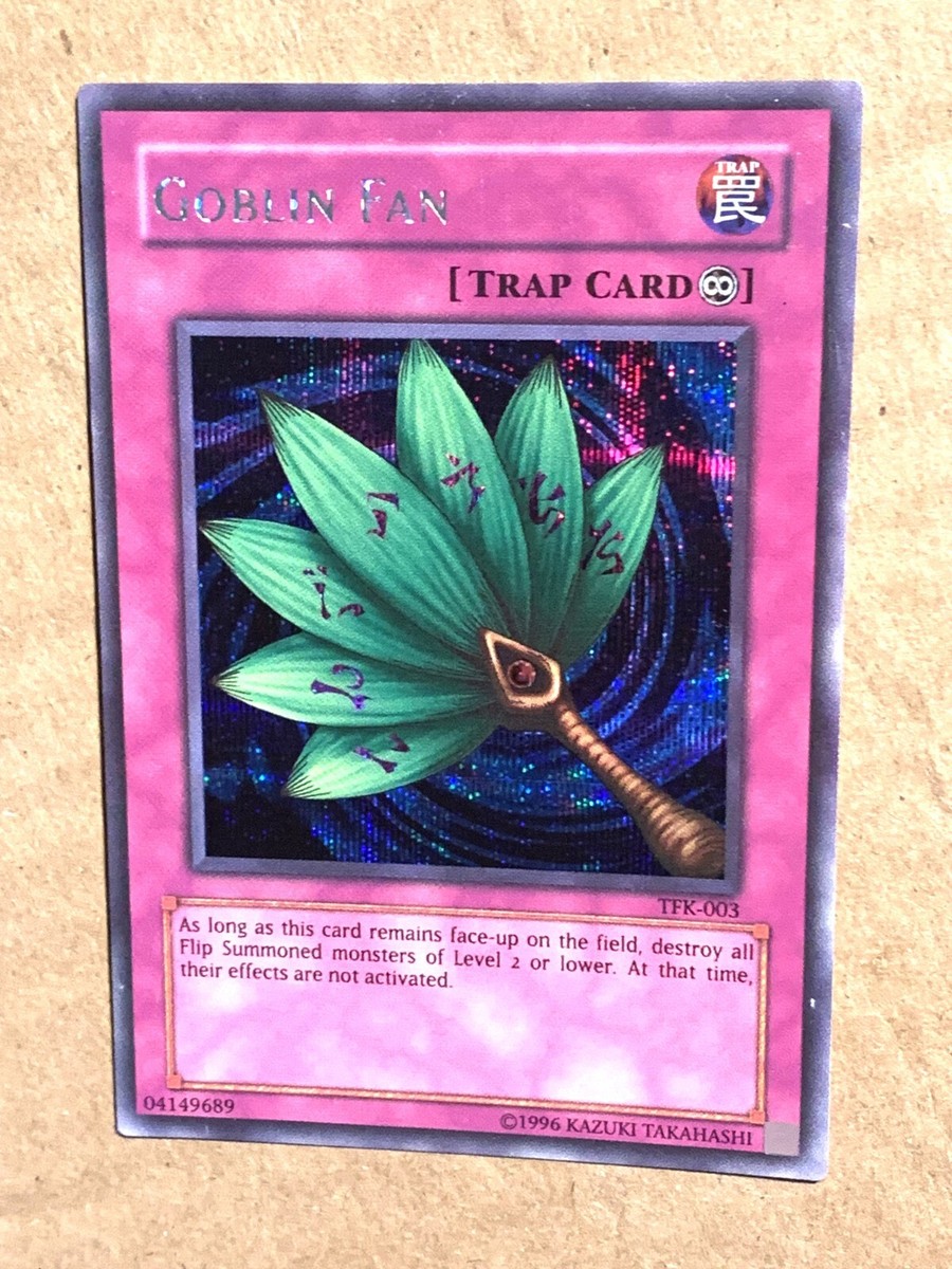 yugioh Goblin Fan TFK-003 Prismatic Secret Rare Moderately Played