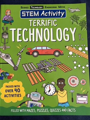 Terrific Technology  STEM Activity Book by Claire Sipi. Paperback, 2021.